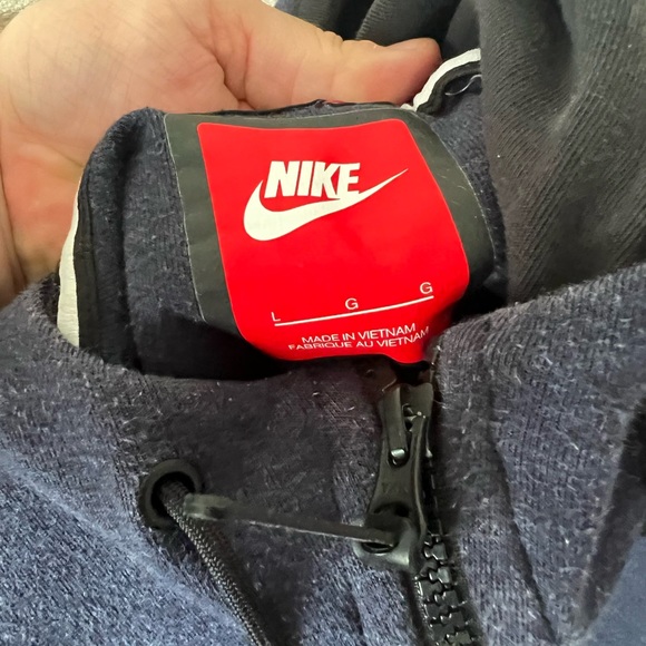Mens Large Navy Nike Tech Sweater/Jacket - Picture 5 of 8